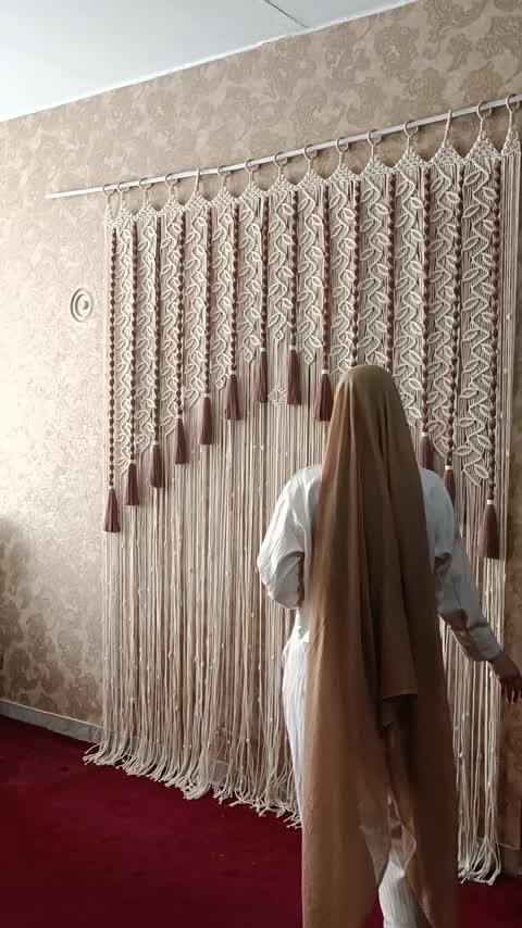 پرده مکرومه رویش (پس کرایه)