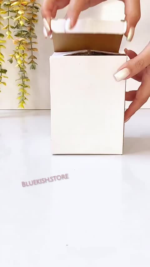 ماگ اسموتی شیشه ای در دار طرح پروانه