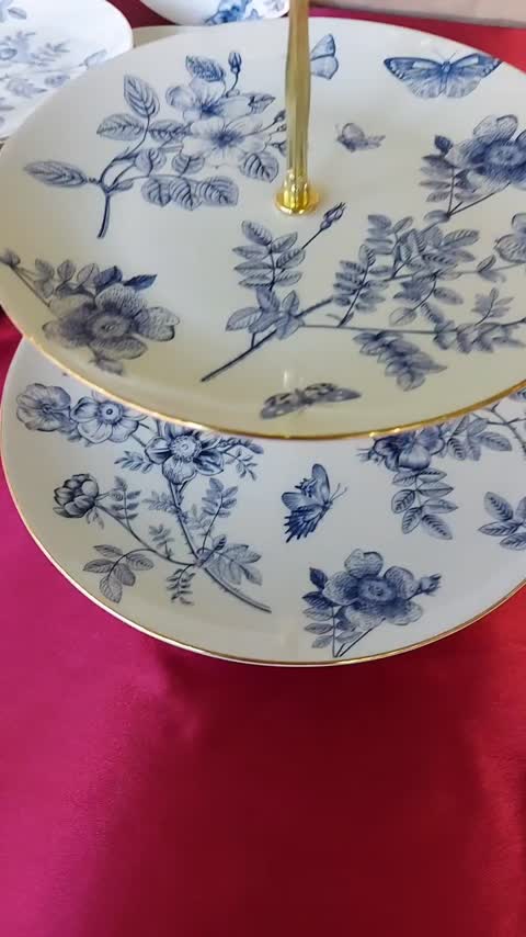 سرویس چینی پذیرایی گل و پروانه 