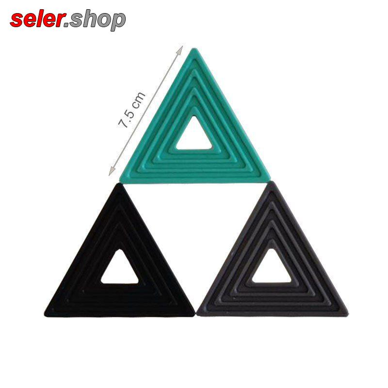 فروش ویژه زیر لیوانی سیلیکونی بسته 3 عددی رنگ سرخابی