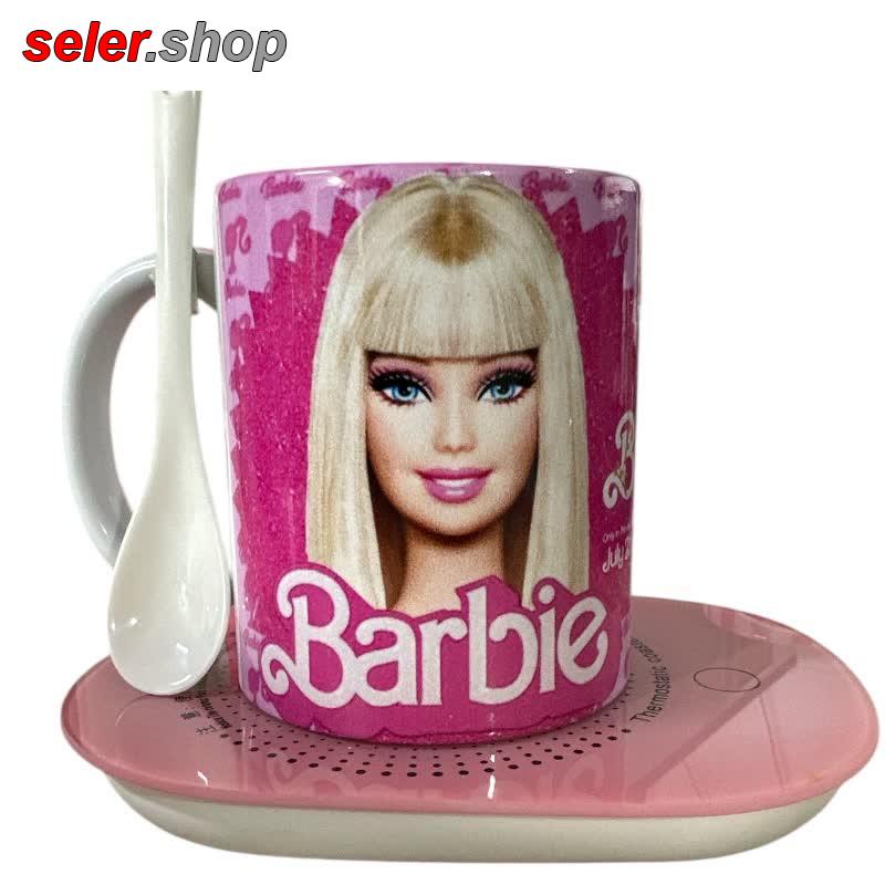 فروش ویژه ماگ هیتر دار طرح باربی