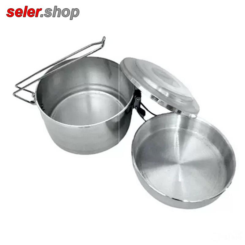 فروش ویژه ظرف غذا گرد دو طبقه سایز متوسط