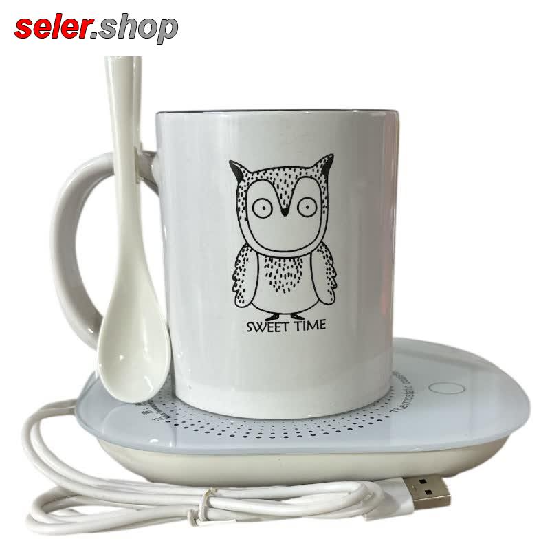 فروش ویژه ماگ هیتر دار طرح جغد