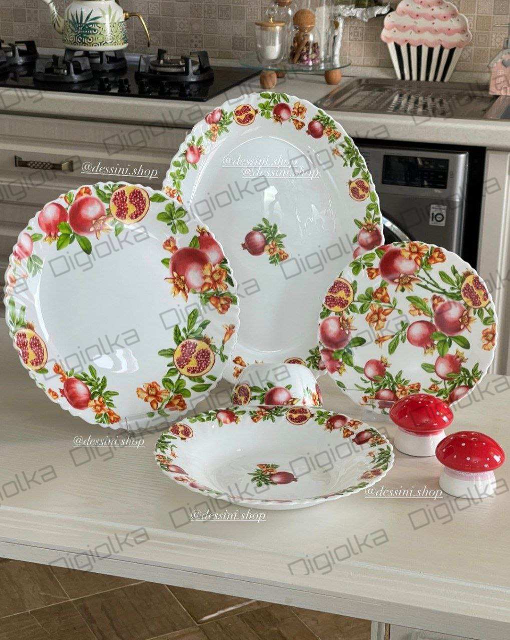 سرویس آرکوپال دینو 25 پارچه طرح انار