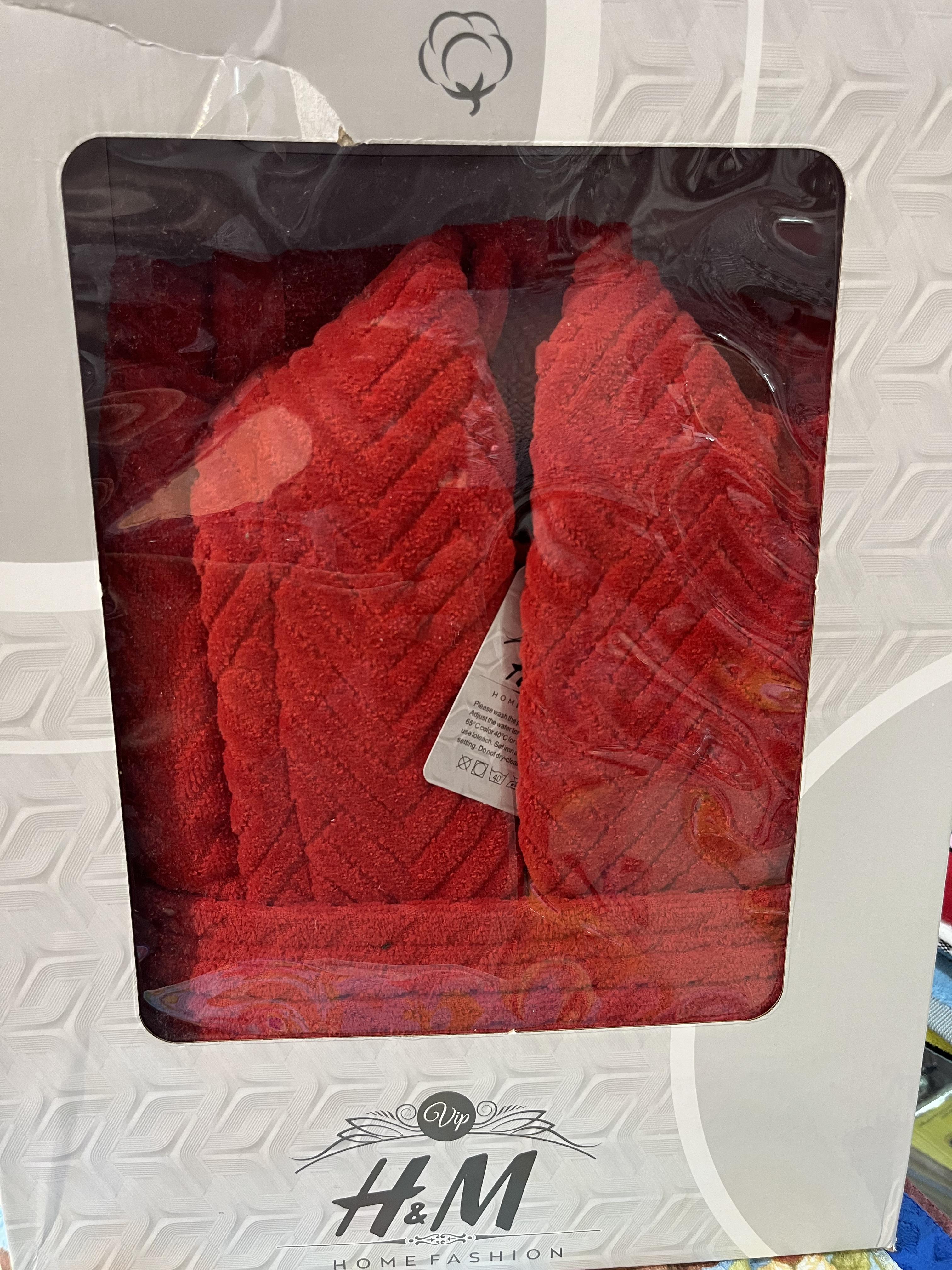 حوله تن پوش تک  گِرَم بالا HM رنگ قرمز