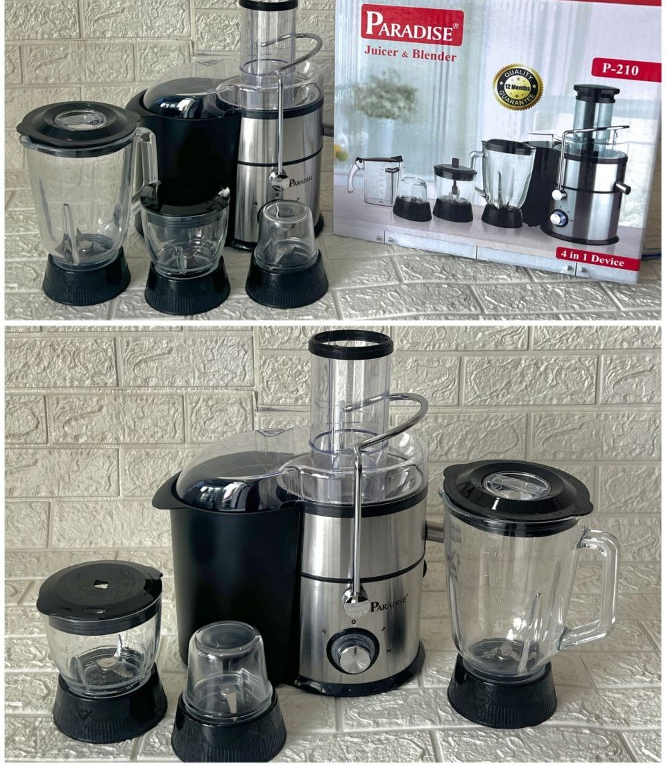 آبمیوه گیری 4 کاره پارادایس p210 اصلی