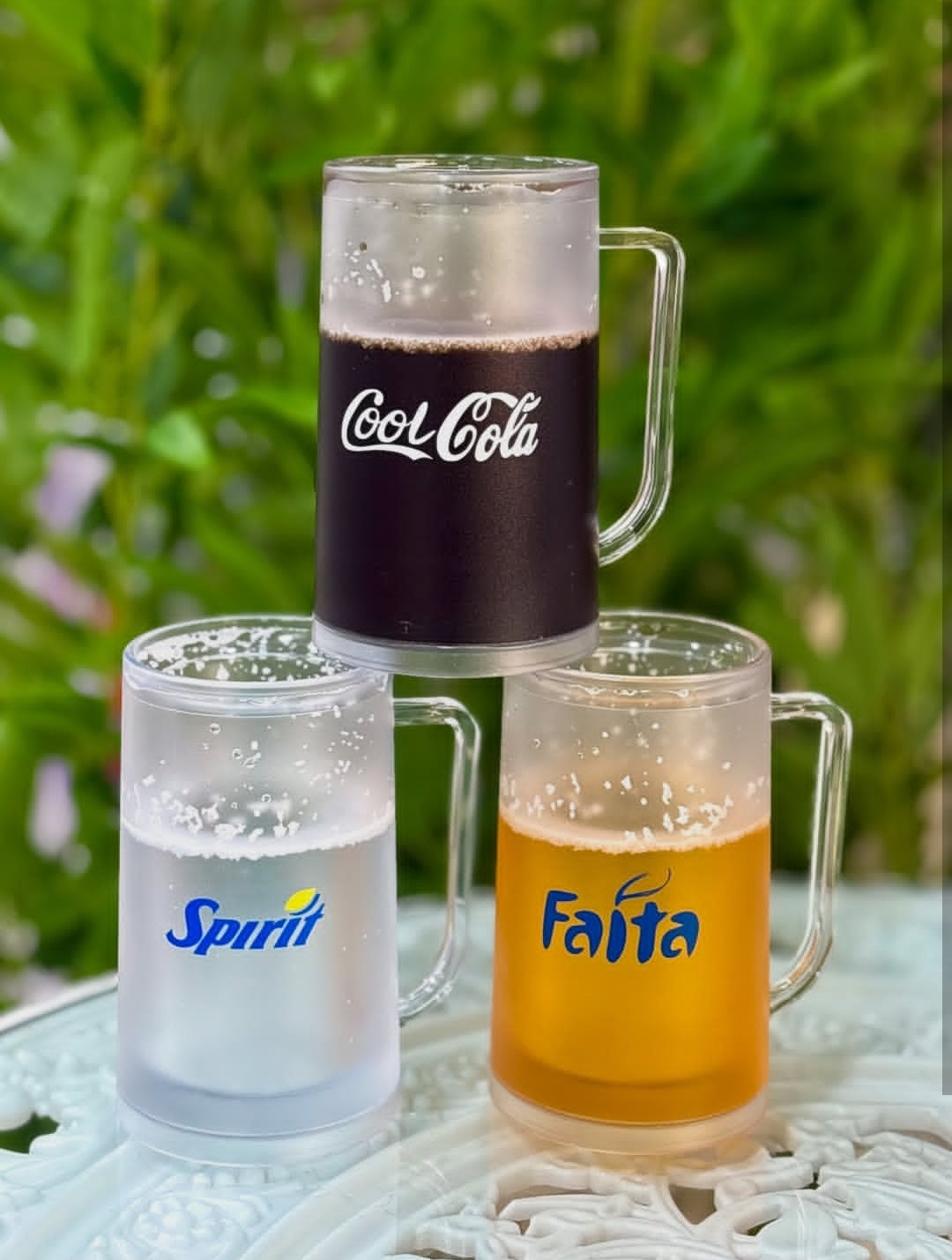 لیوان دوجداره جادویی طرح نوشابه ای