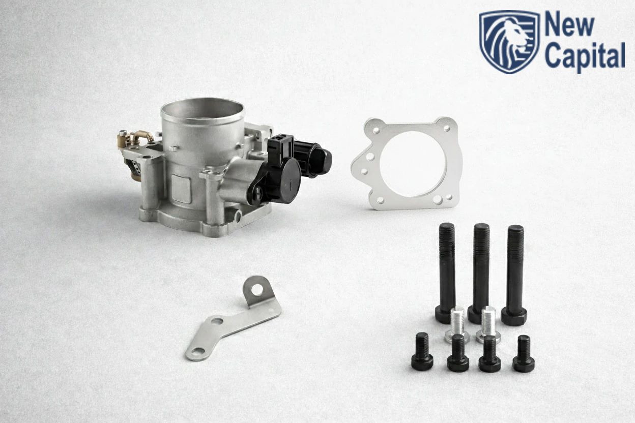 دریچه گاز نیسان اماده نصب بر روی کوئیک