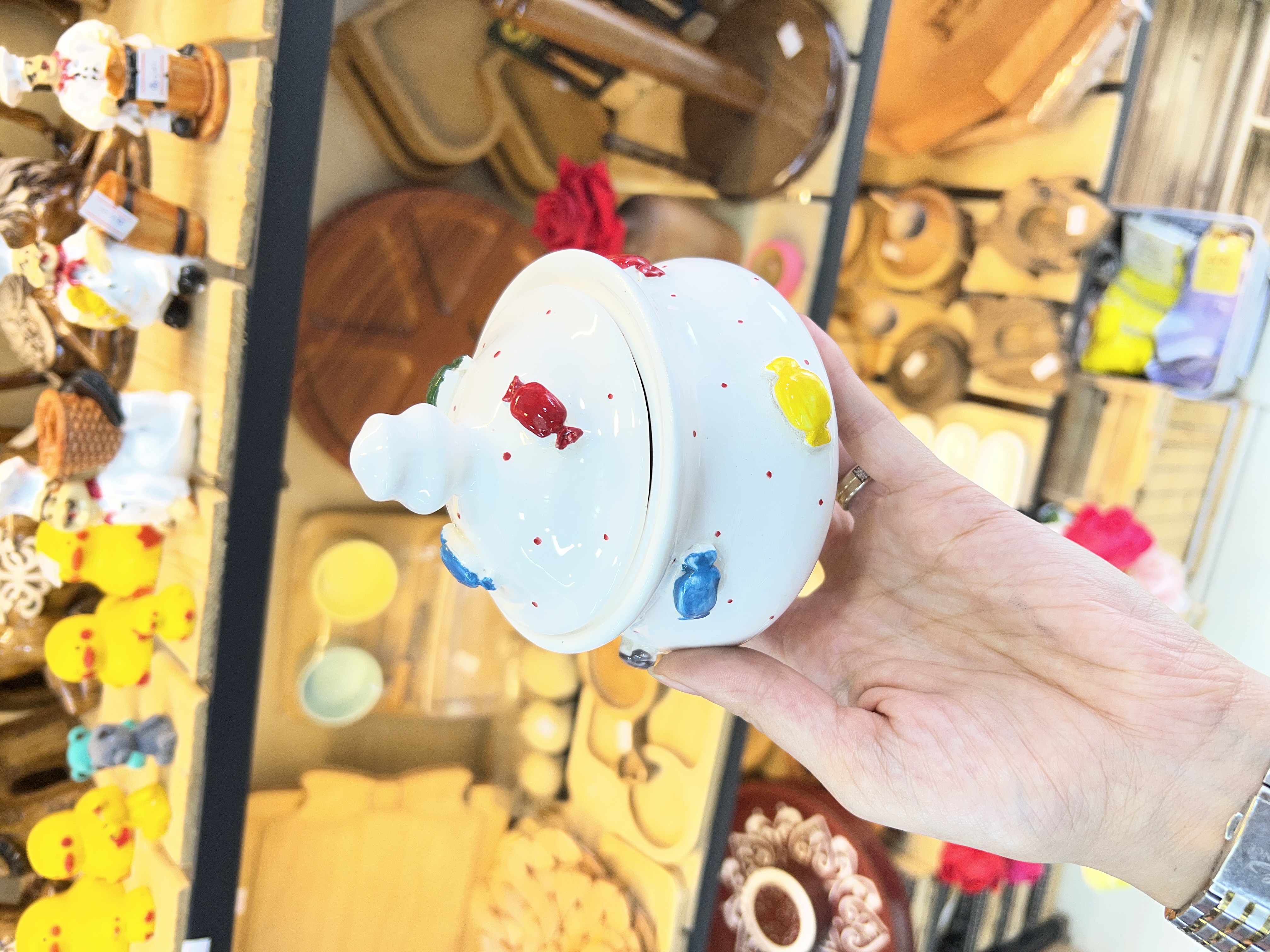 قندان سرامیکی طرح شکلات