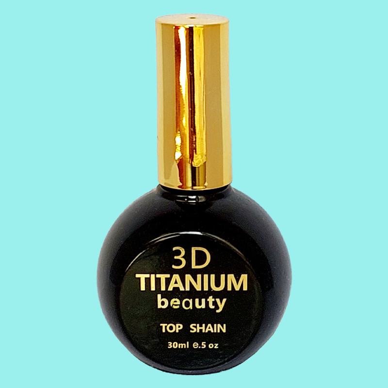 تاپ کت ناخن تیتانیوم مدل BEAUTY کاشت ناخن