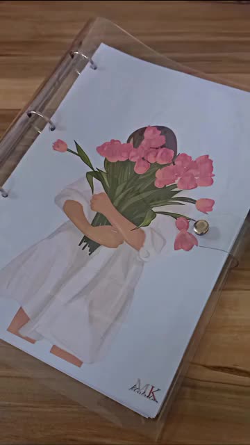 کلاسور پنترستی شفاف طرح دلخواه 