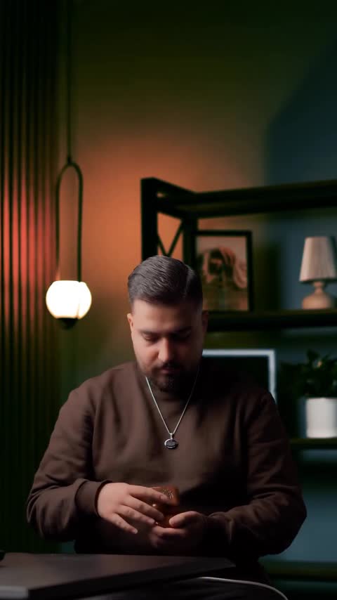ست انگشتر و گردنبند مردانه عقیق مشکی کد 1294