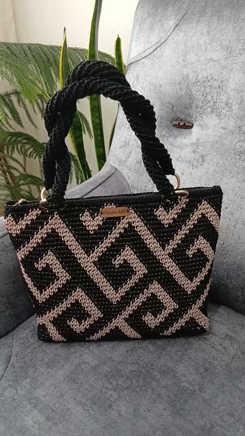 کیف مکرومه تاپستری