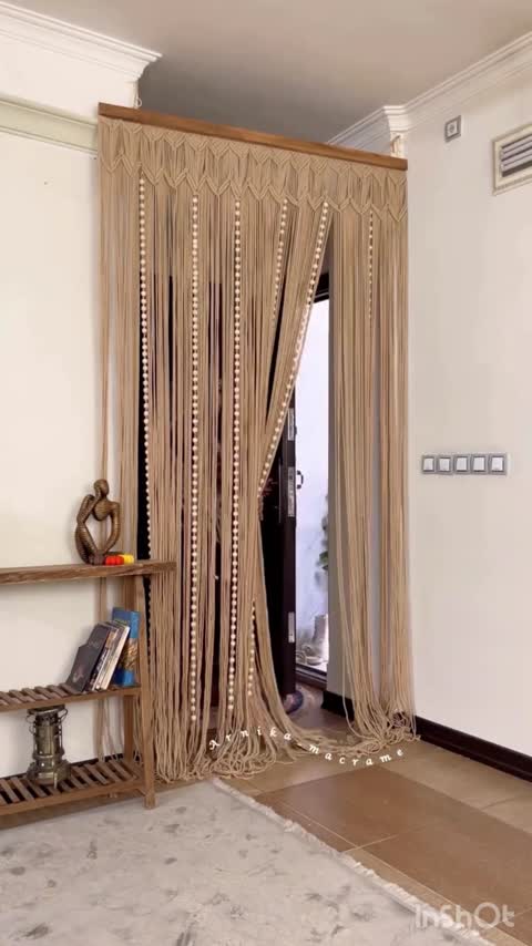 پرده مکرومه پروانه