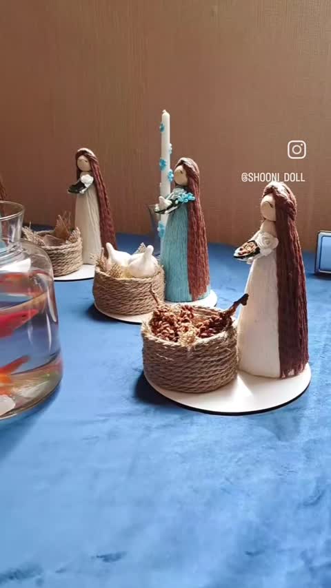 هفت سین عروسک مکرومه