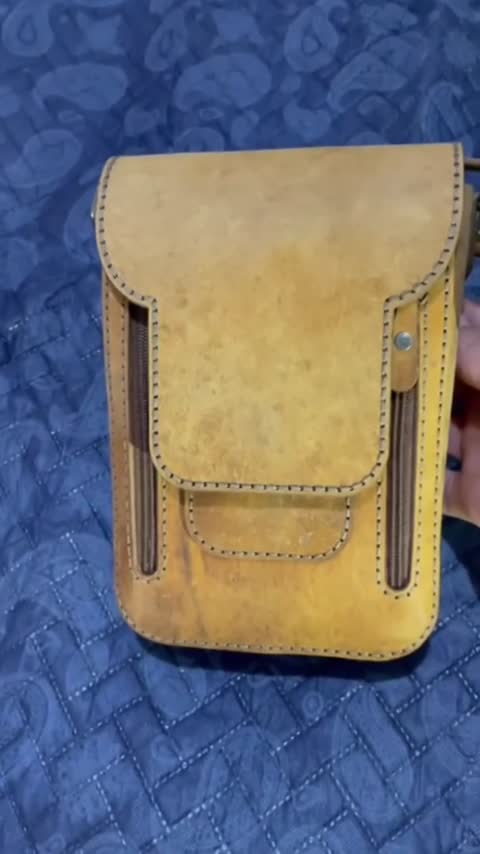 کیف چرم شتری مدل N1300