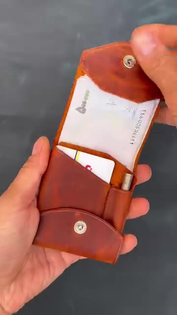 کیف پول جیبی چرم طبیعی