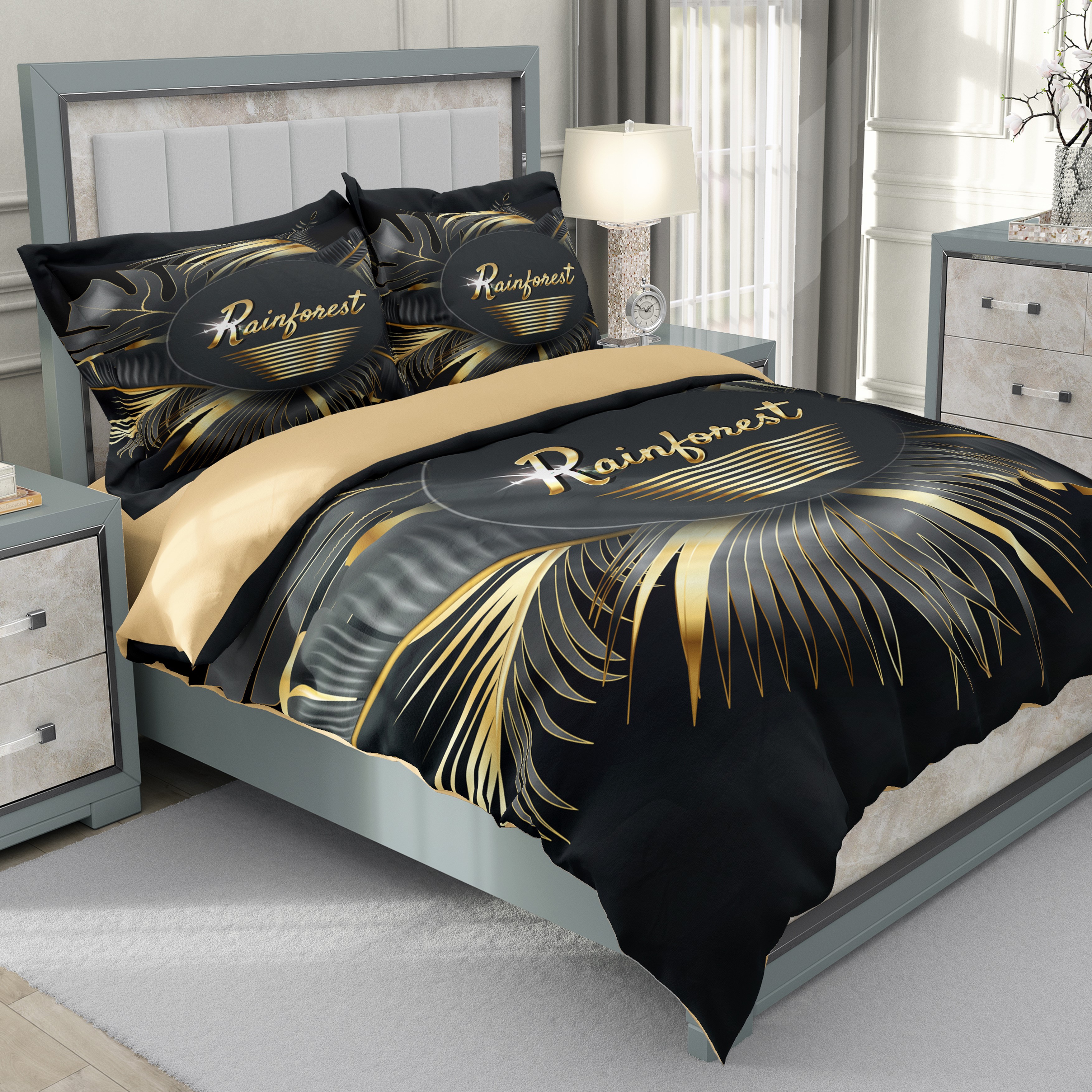 ست رو تختی دو نفره سه بعدی رین آنست