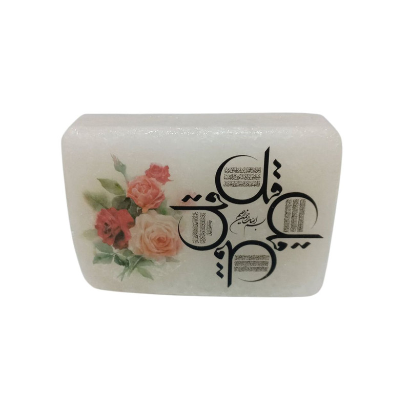 سنگ نمک دکوری  چهارقل مدل مستطیلی کد 04