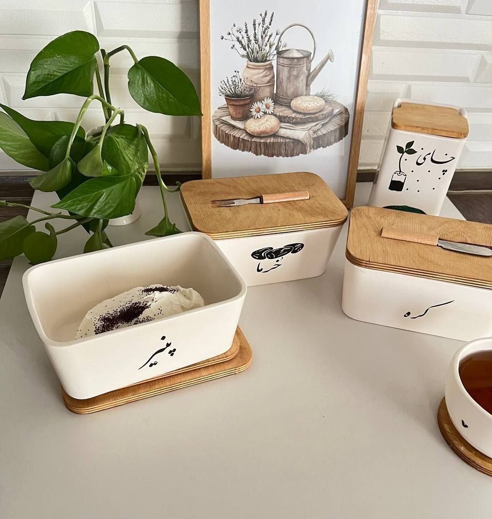 آدجاشاپ - خرما،  کره ، پنیر   (مدل مستطیل) (پست پیشتاز پس کرایه)