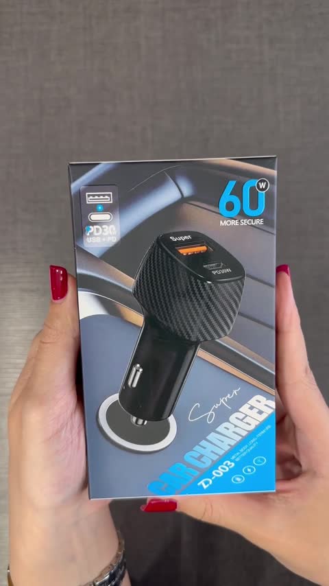 شارژر فندکی ماشین سوپر فست ZD-003
