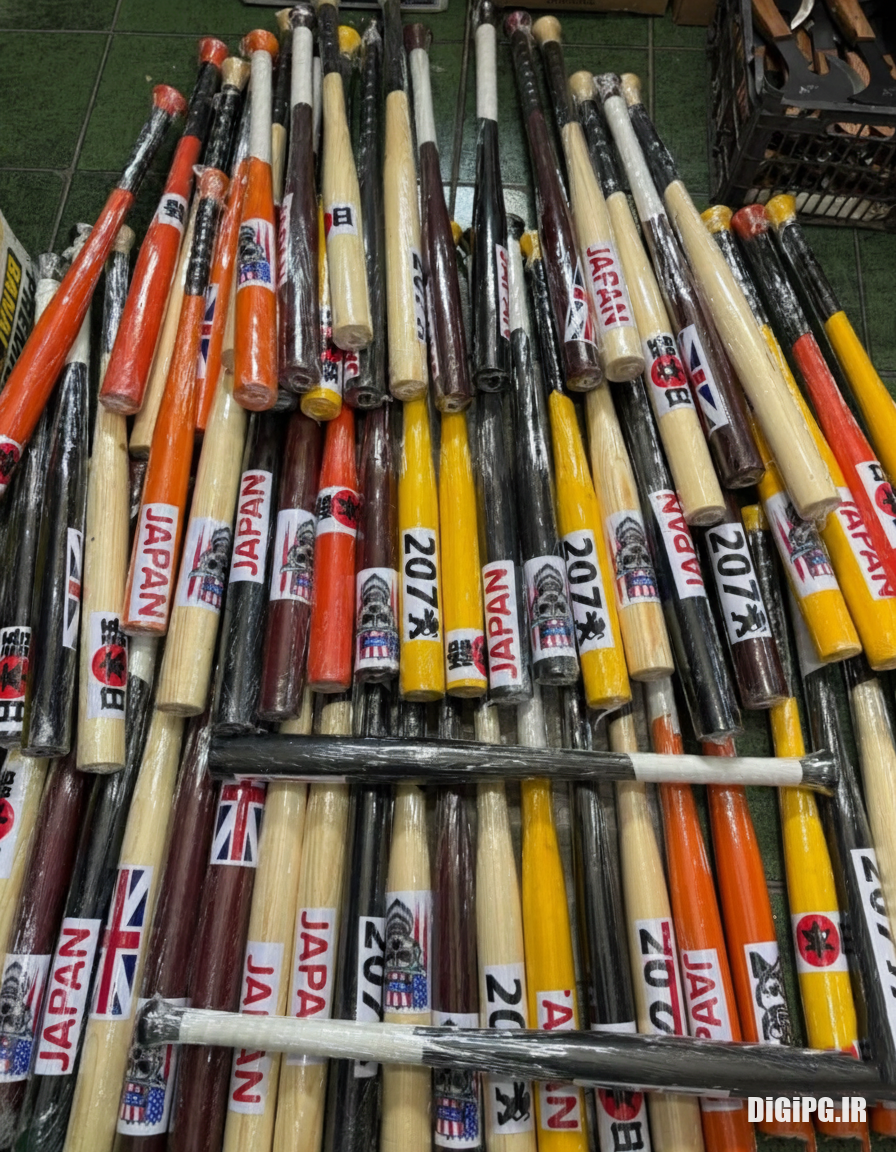 چوب بیسبال 70 سانتی جنس از چوب روس | مقاوم در برابر ضربه