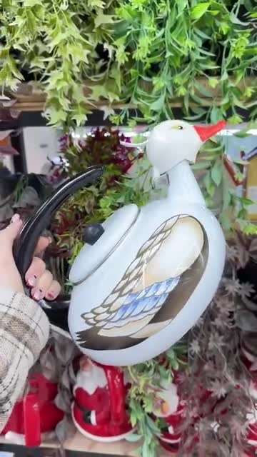 کتری لعابی سوتی طرح اردک 