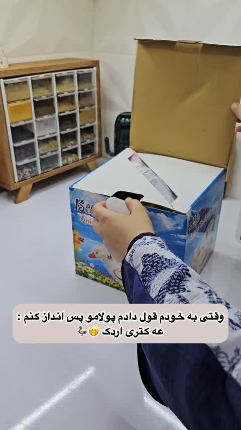 کتری لعابی سوتی طرح اردک 