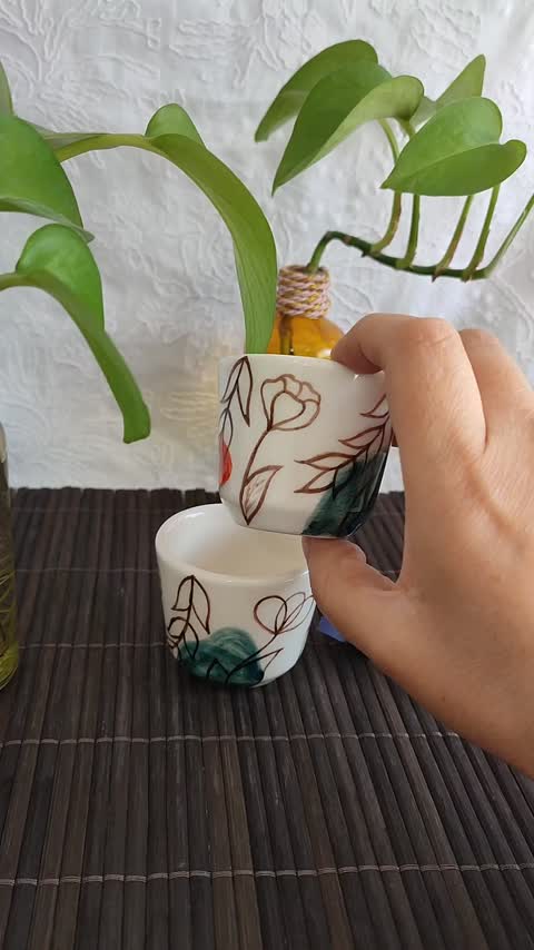 شات قهوهخوری سرامیکی دستساز