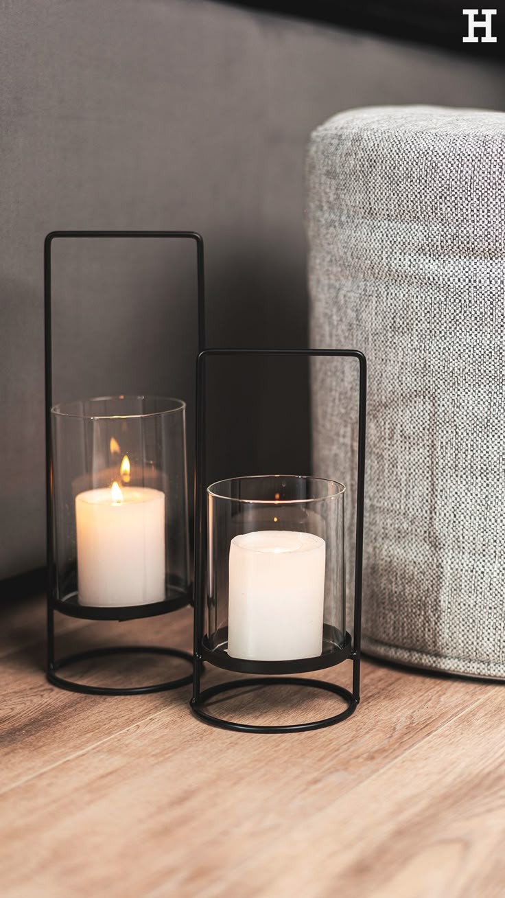 جاشمعی ست دوشعله مدرن از جنس فلز