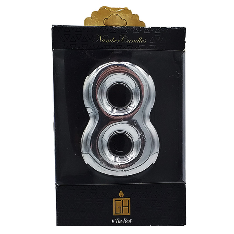 شمع تولد طرح عدد 8