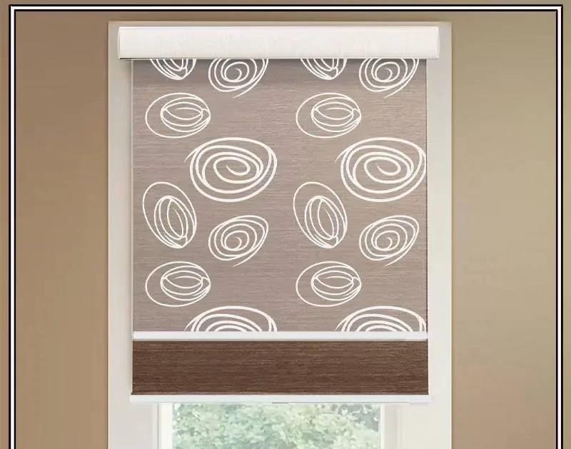 پرده دومکانیزه طرح دایره