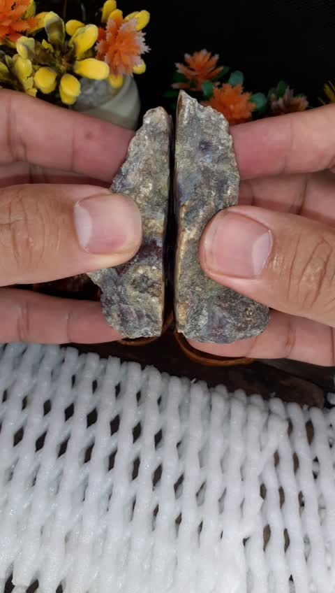 سنگ عقیق توپی سرخ ژئود دار کلکسیونی