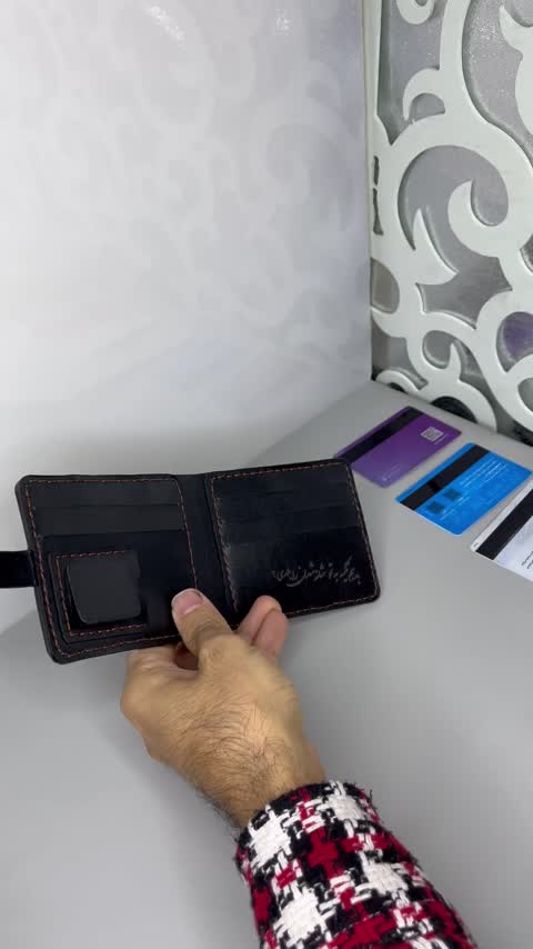 کیف پول جیبی چرم طبیعی