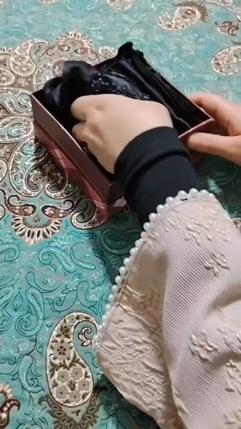روسری جواهردوزی وکاردست 