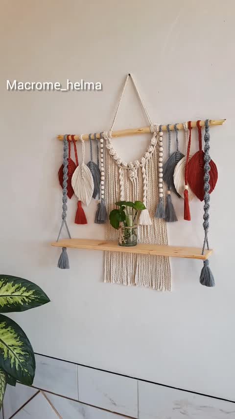 دیوار کوب مکرومه شیک