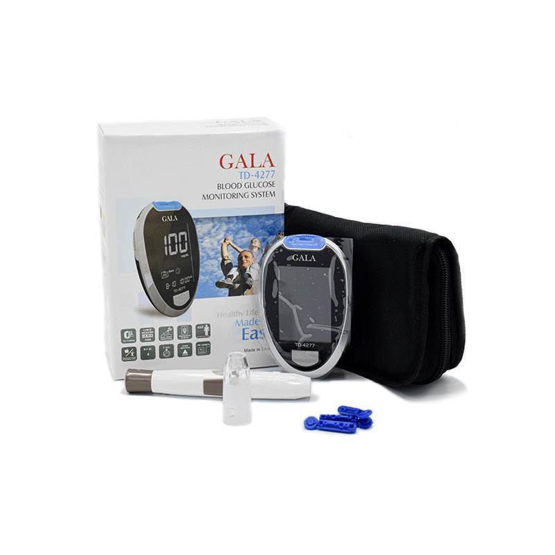دستگاه تست قند خون گالا مدل TD4277 به همراه یک بسته نوار 50 عددی