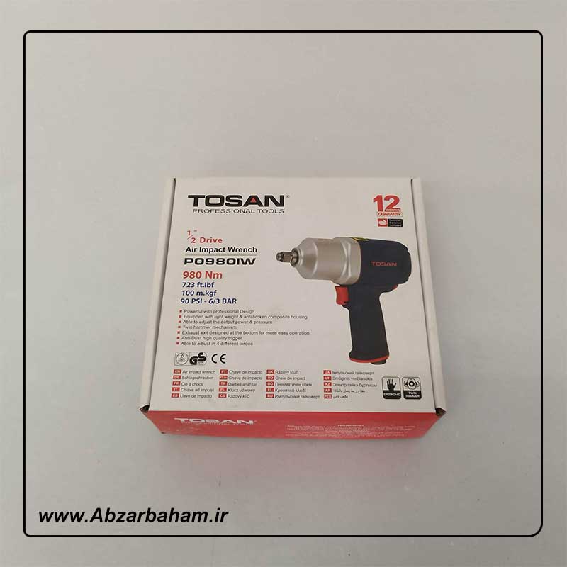 آچار بکس بادی 980 نیوتن توسن مدل P0980IW