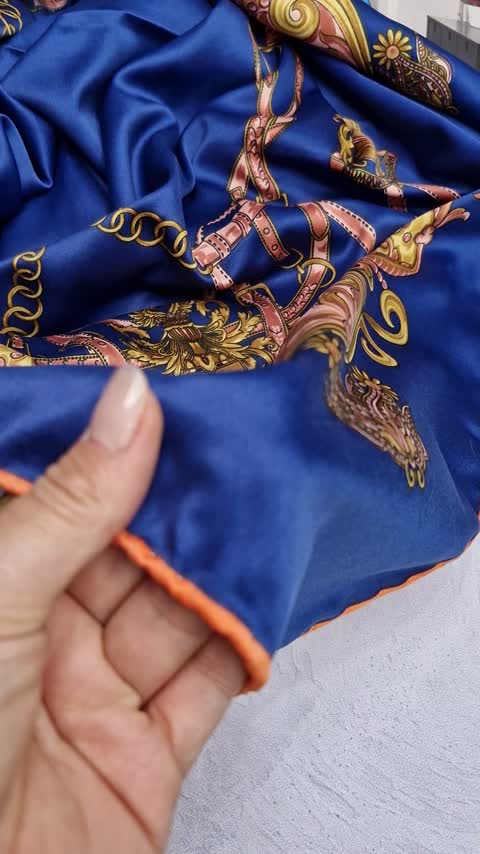 روسری ساتن ابریشم هرمس