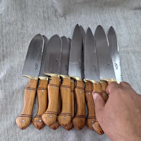 چاقوی قصابی راسته ای و چاقوی سلاخی ذبح بسته 24 عددی قیمت عمده فروشی