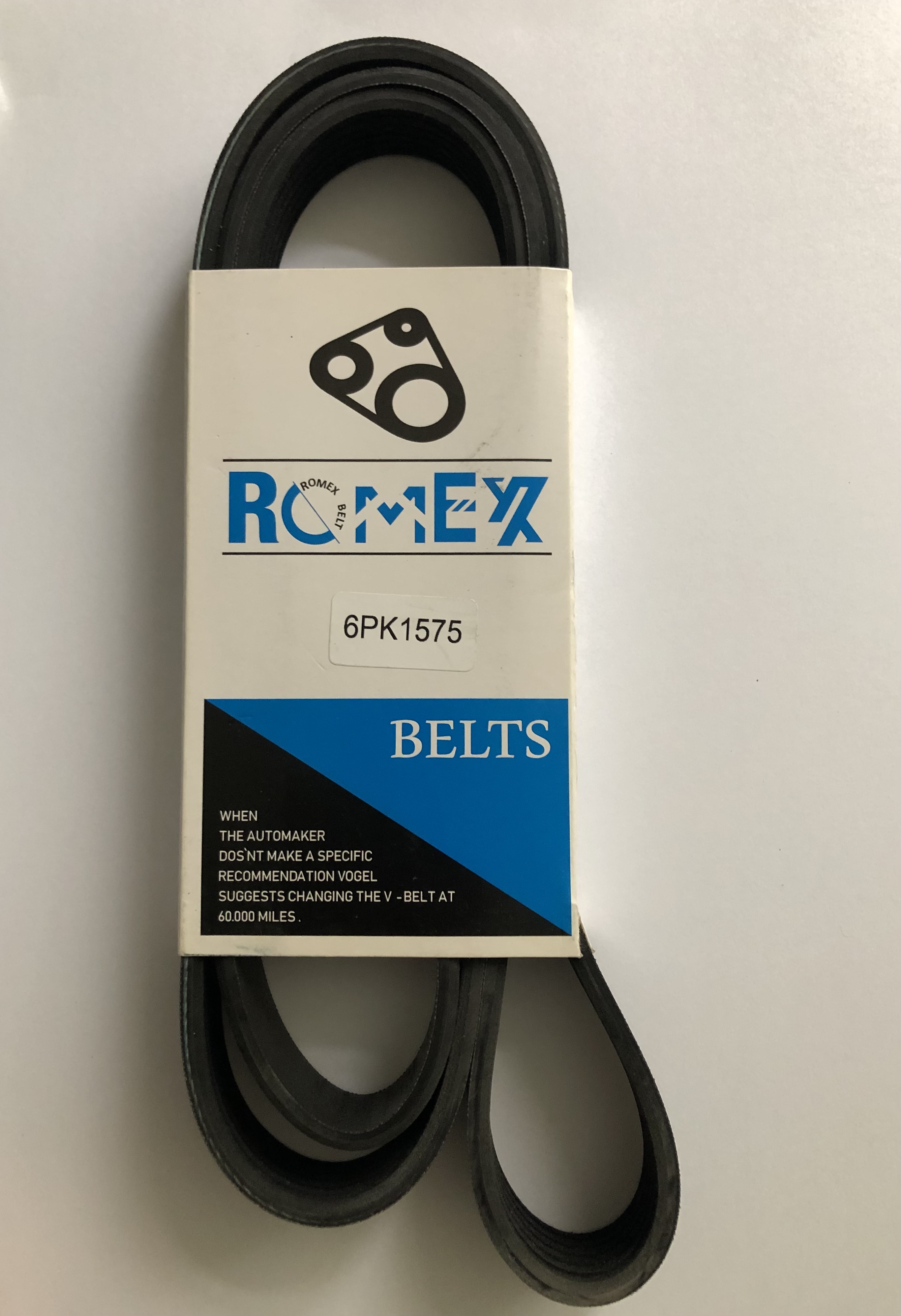 تسمه دینام 1575 پژو 206 تیپ 5 ROMEX