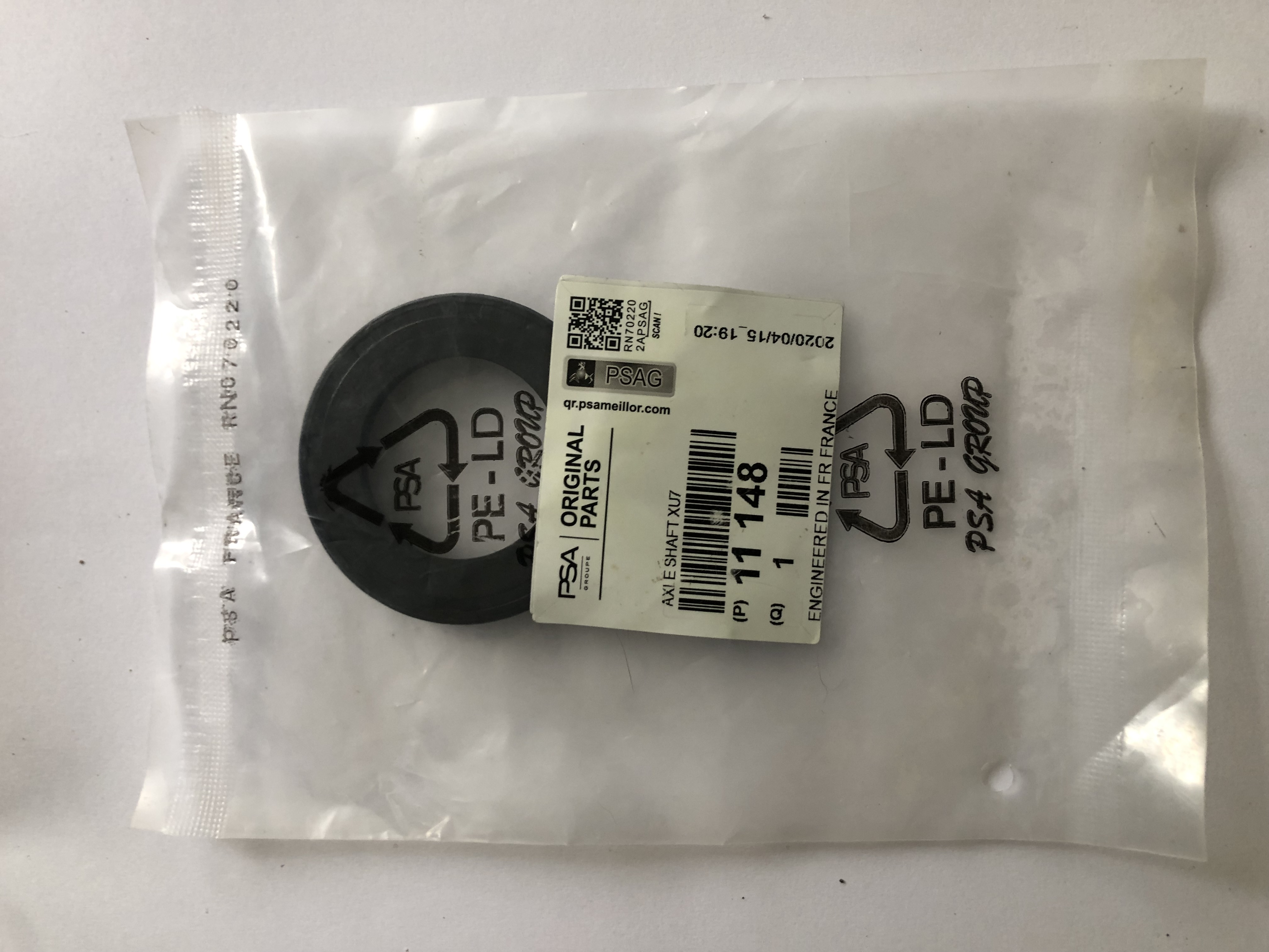 کاسه نمد پلوس بزرگ NBR پژو 405 اورجینال PSA