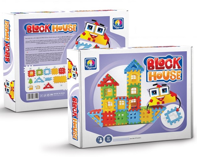 بازی بلوک های خانه سازی 72 قطعه (بردیا) جعبه ای 4091