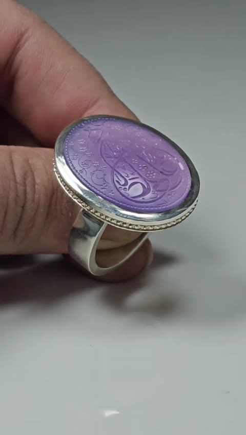 انگشتر عقیق سوسنی خاص علی اینه 