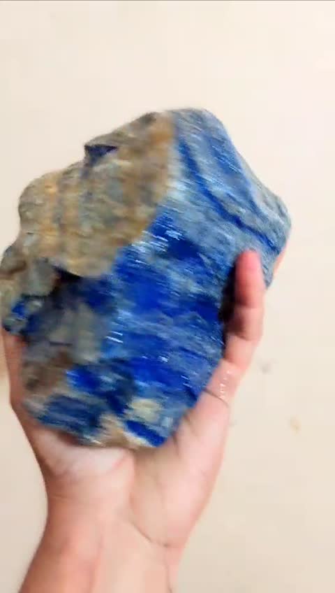 کلوخه درشت سنگ لاجورد افغان اصل وزن 3200گرم