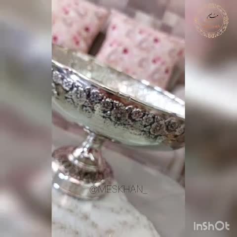 سرویس پذیرایی مسی گلبرگ کروم- سرویس 2 تیکه گلبرگ- نانو شده و رنگ ثابت