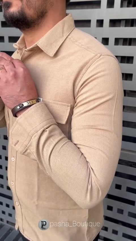 پیراهن مردانه دوجیب لینن ترک 
