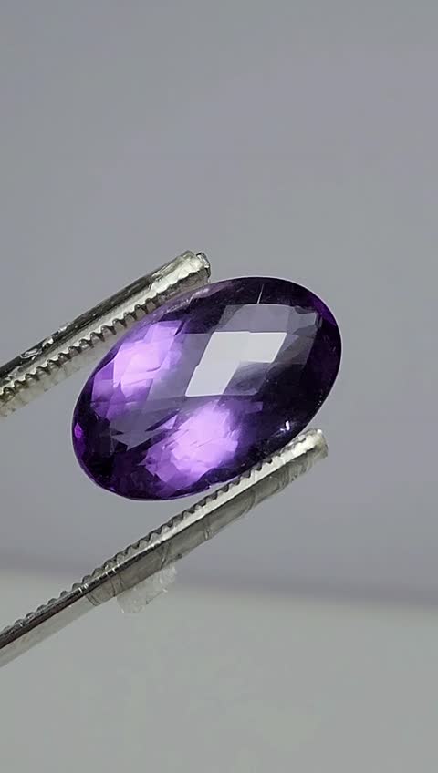 نگین آمتیست طبیعی تراش Fancy