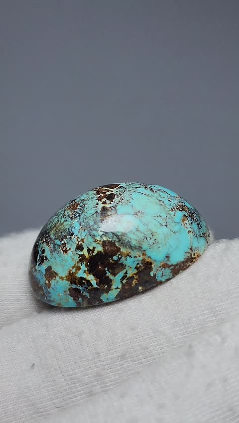 سنگ فیروزه شجر نیشابوری طبیعی قواره درشت Turquoise