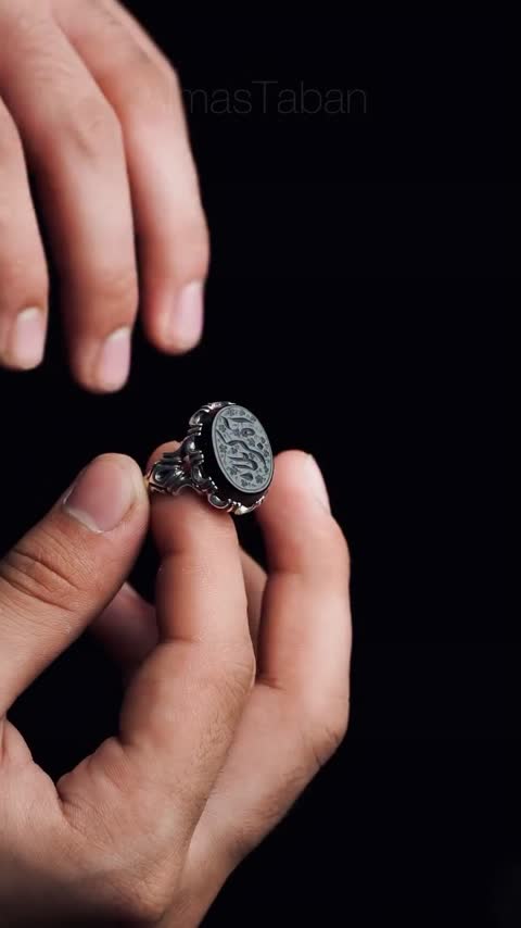 انگشتر مردانه عقیق مشکی کد 1204